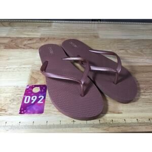 Abound Flip Flop Women's 11 Purple Lightweight Flat Slim Slip-On Thong Slippers